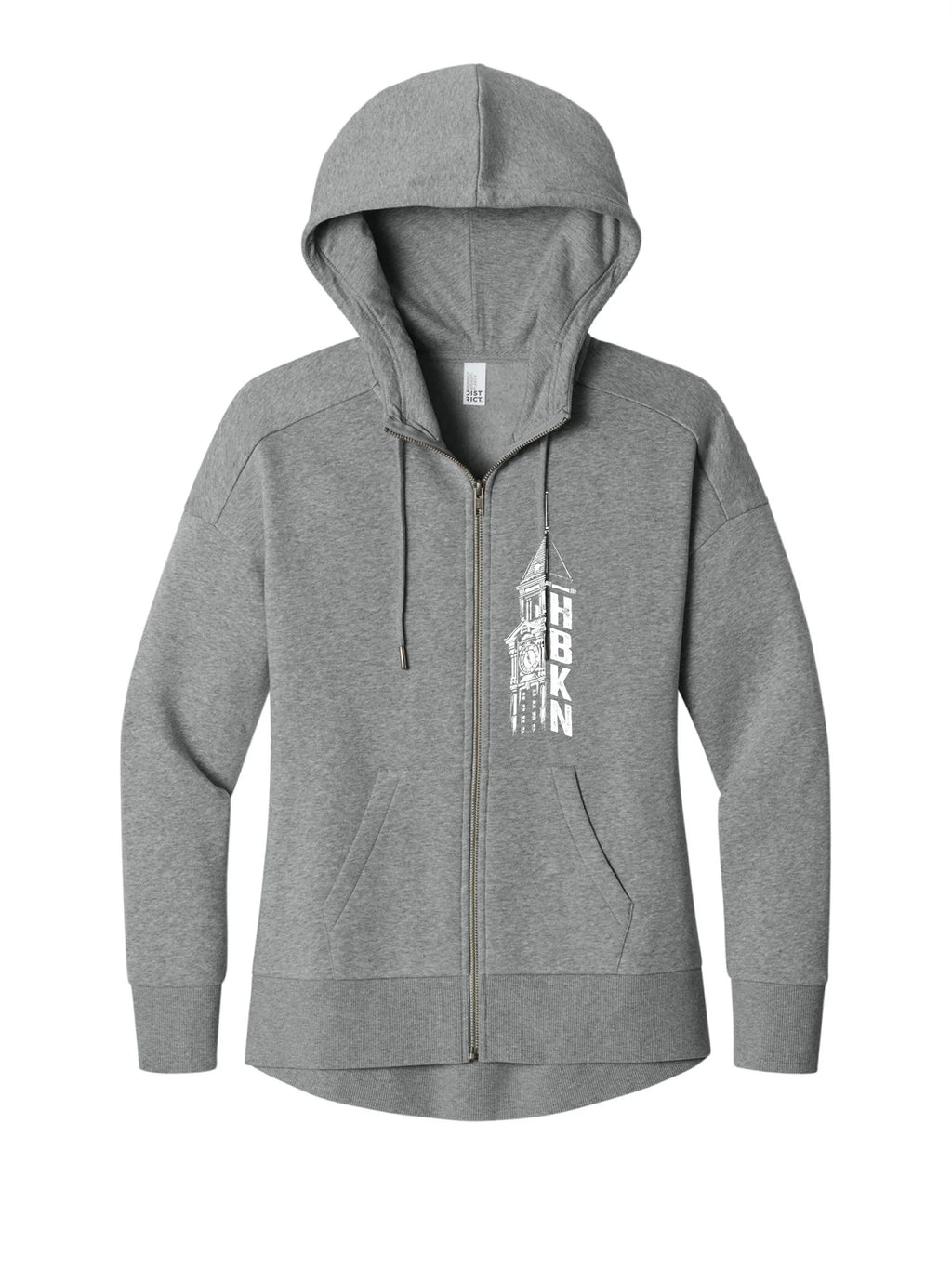 HBKN Clock Tower Ladies Full Zip Hood