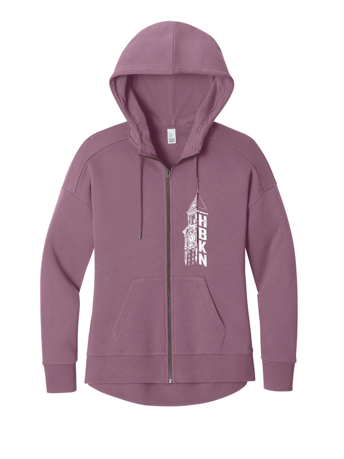HBKN Clock Tower Ladies Full Zip Hood