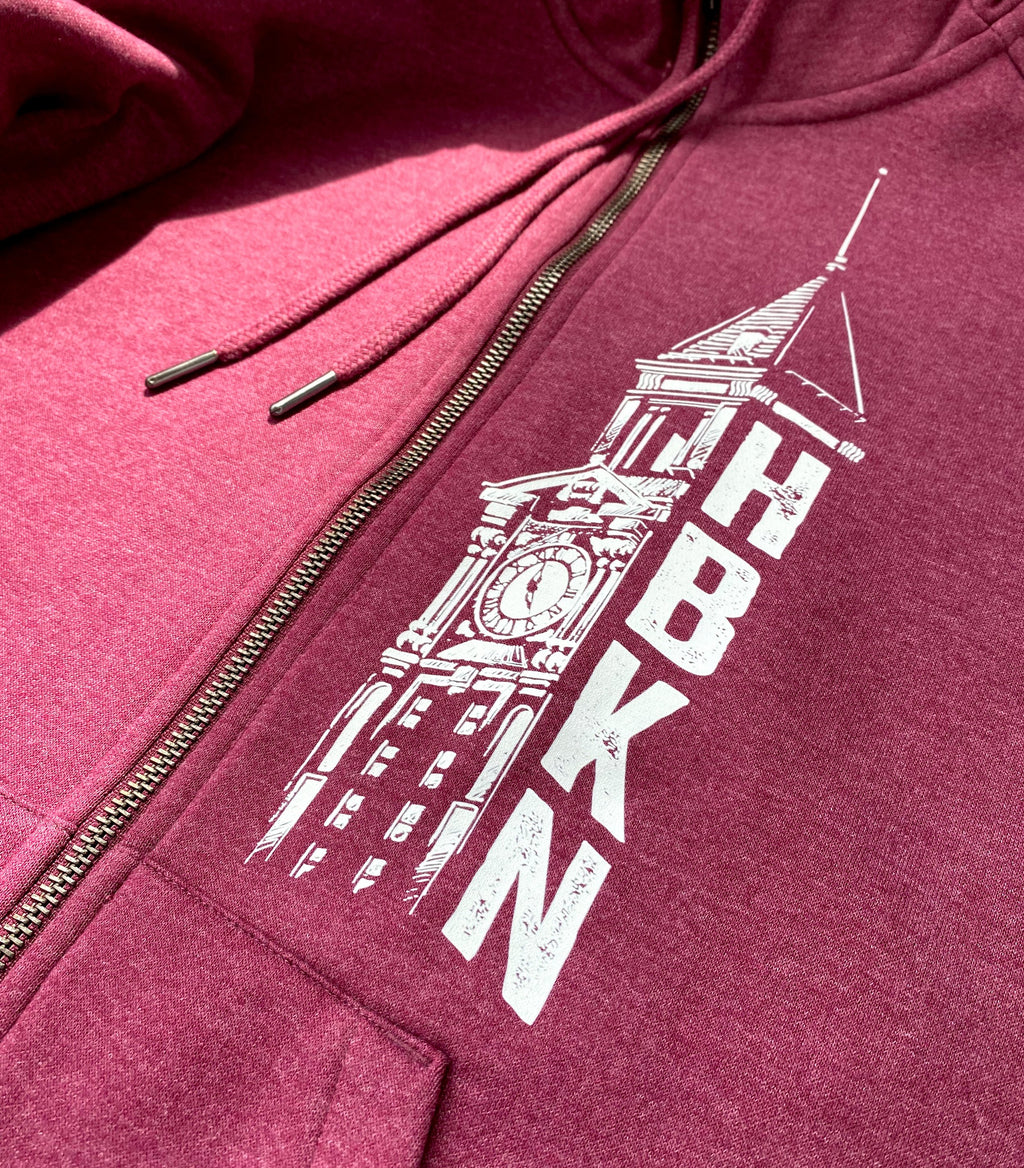 HBKN Clock Tower Ladies Full Zip Hood